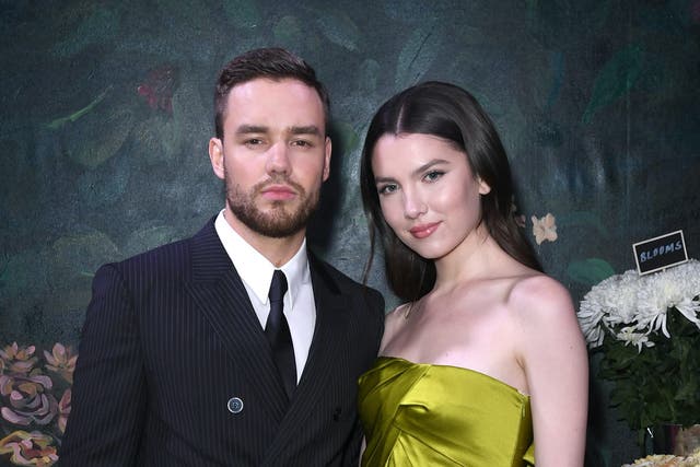 <p>Liam Payne and his former fiancee Maya Henry</p>