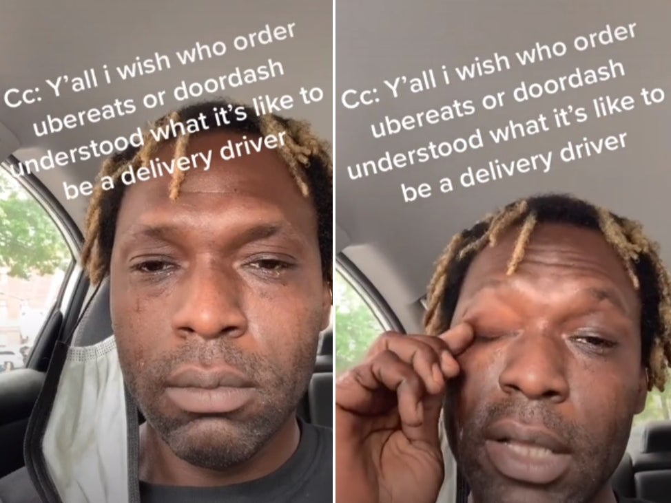 DoorDash driver eats a customer's order on TikTok after getting a