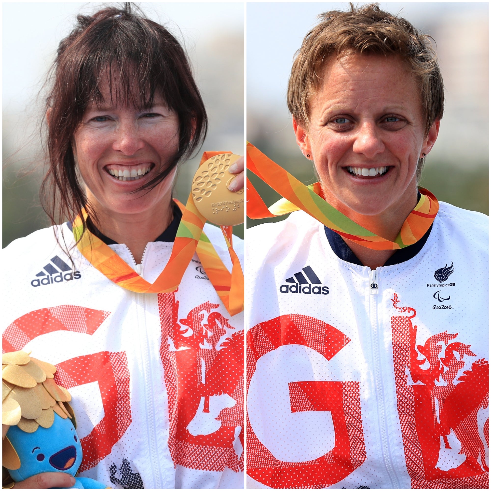 Reigning champions Jeanette Chippington, left, and Emma Wiggs, right, are among eight ParalympicsGB canoeists heading to Tokyo