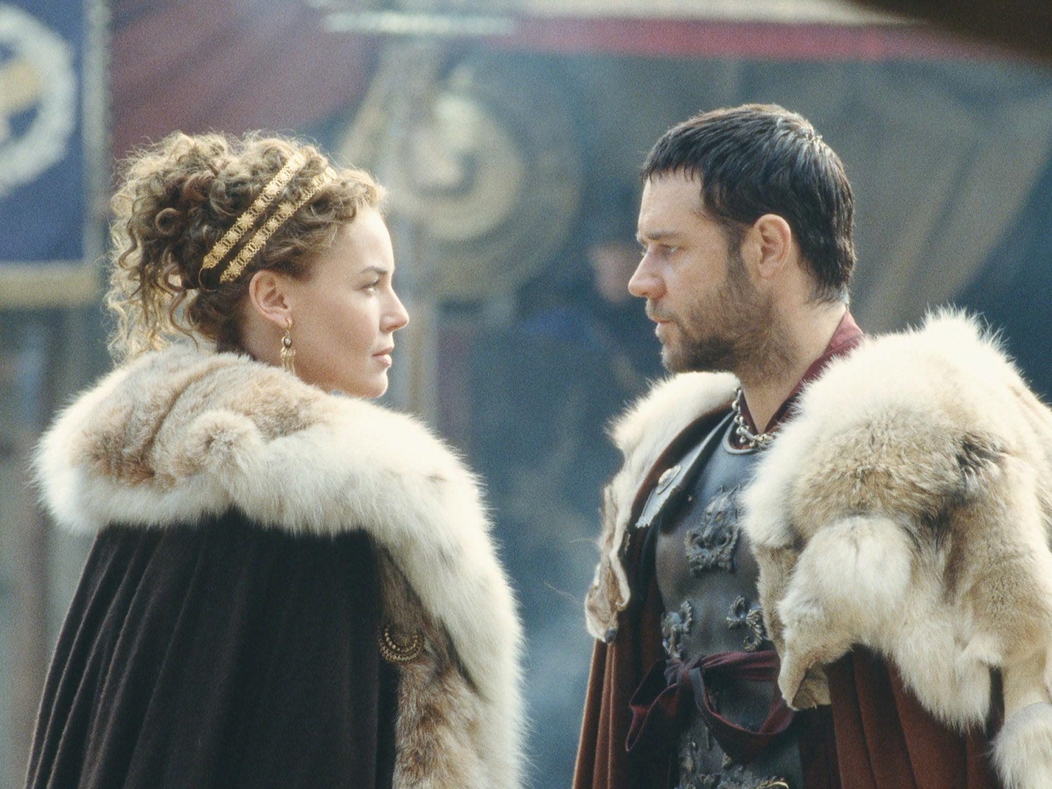Nielsen and Russell Crowe in Ridley Scott’s ‘Gladiator'