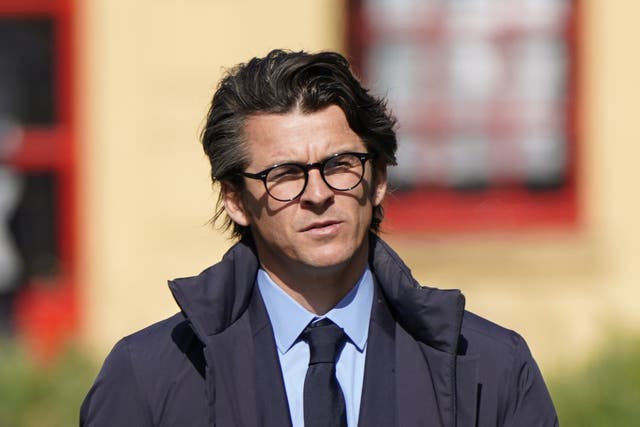 <p>Joey Barton arriving at Sheffield Crown Court where he is charged with causing actual bodily harm to the then Barnsley manager Daniel Stendel in April 2019</p>