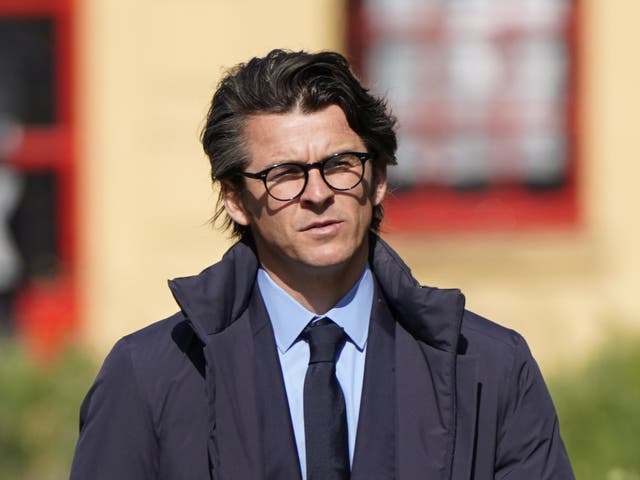 <p>Joey Barton arriving at Sheffield Crown Court where he is charged with causing actual bodily harm to the then Barnsley manager Daniel Stendel in April 2019</p>