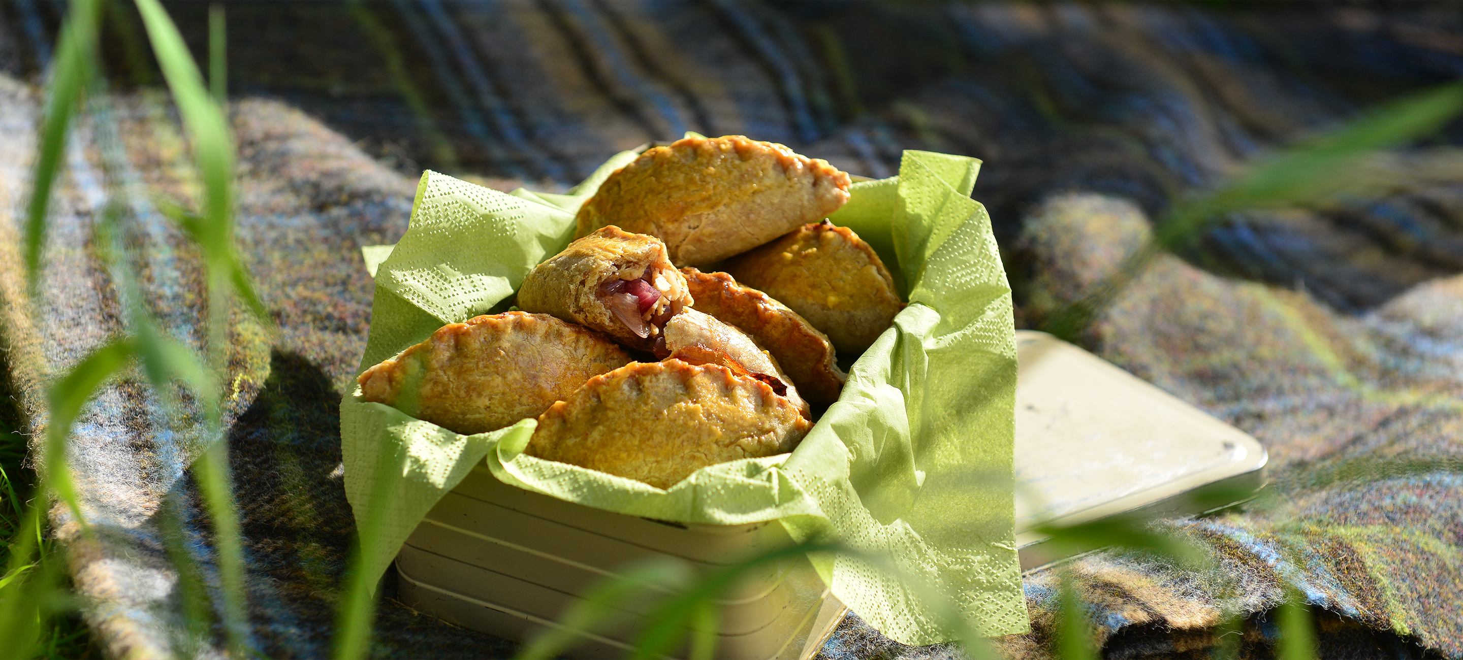 The crispness of the apples and onions gives these pasties a terrific crunch