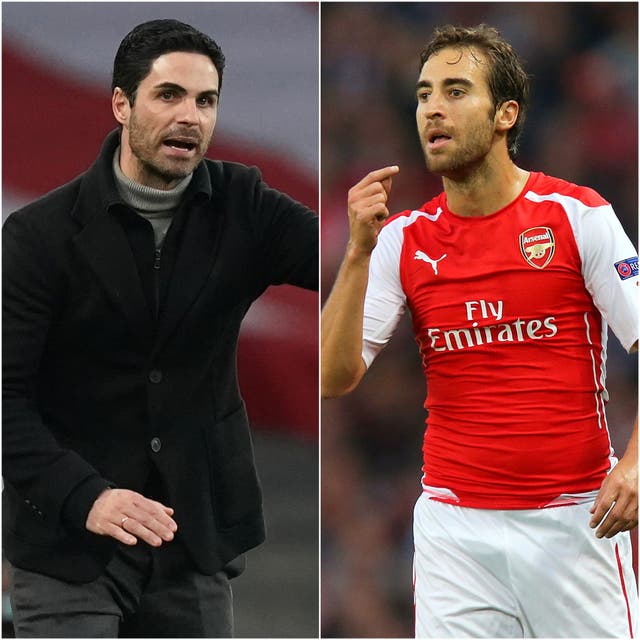 Mikel Arteta and Mathieu Flamini