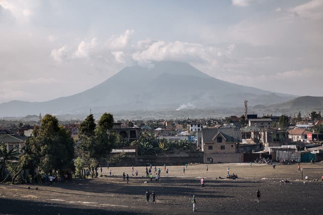 <p>The Nyiragongo volcano is Africa’s most active volcano</p>