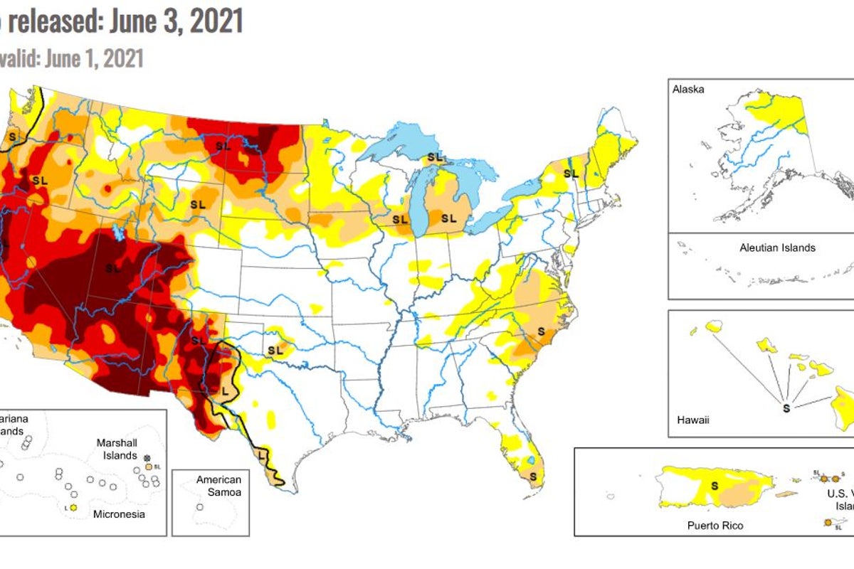Graphic reveals troubling level of US drought this year | The Independent