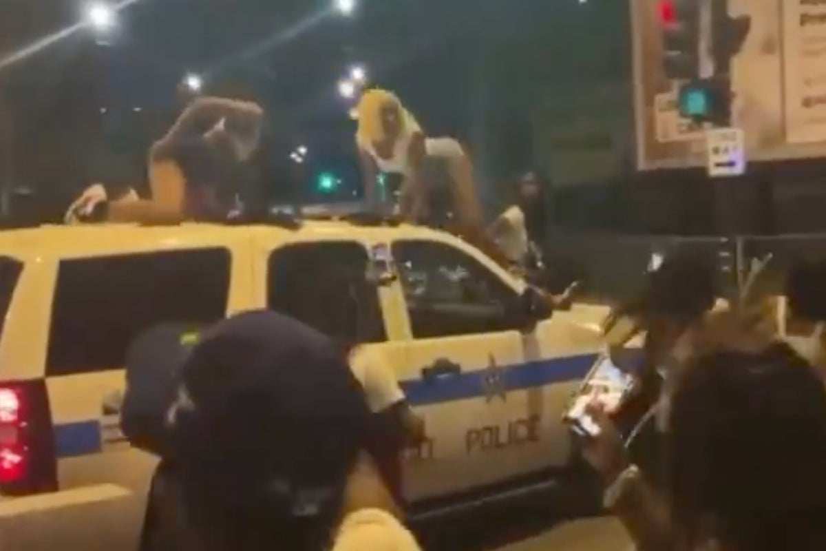Three women under investigation as video of them twerking on police car ...