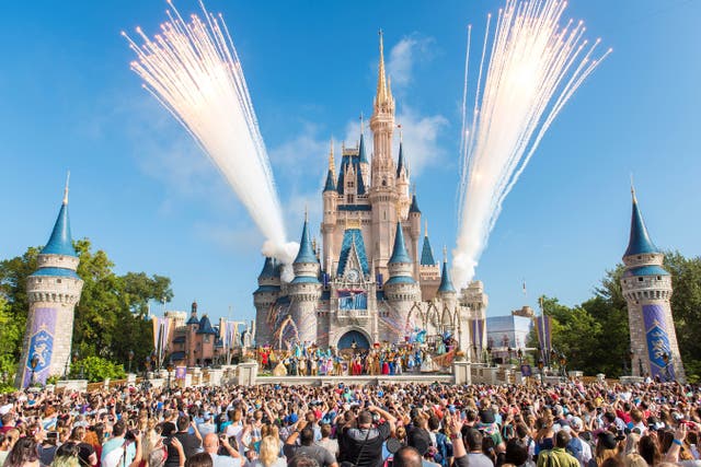 <p>Walt Disney World in Florida celebrating its 45th anniversary in October 2016</p>