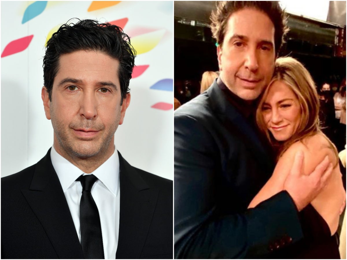 At some point, we were crushing hard on each other,' david revealed. Jennifer Aniston David Schwimmer Reunion - David Schwimmer Shares Photo Cuddling Jennifer Aniston On Set Of Friends Reunion After Near Romance Revelation The Independent