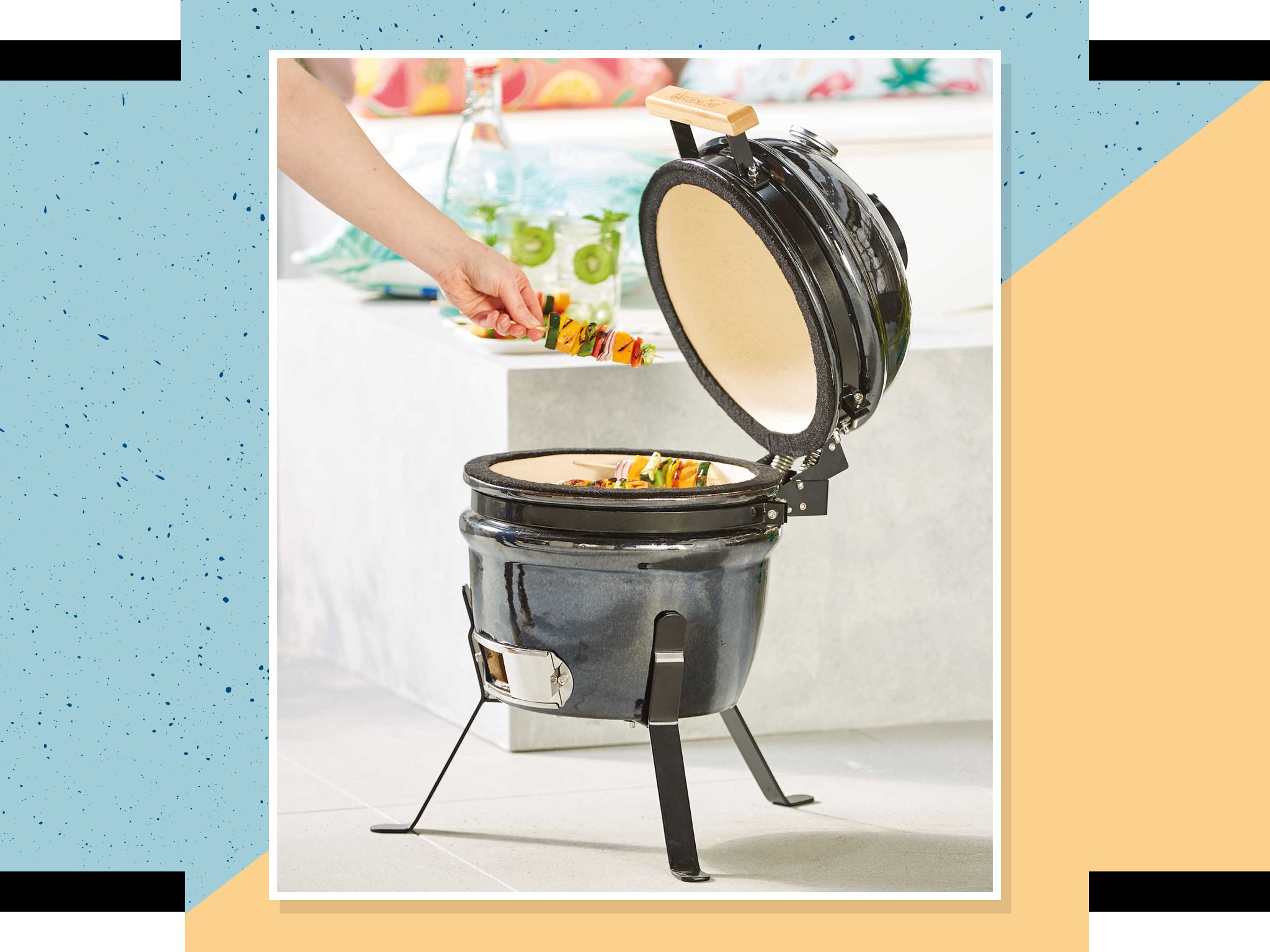 This pint-sized barbecue is compact enough for any garden space