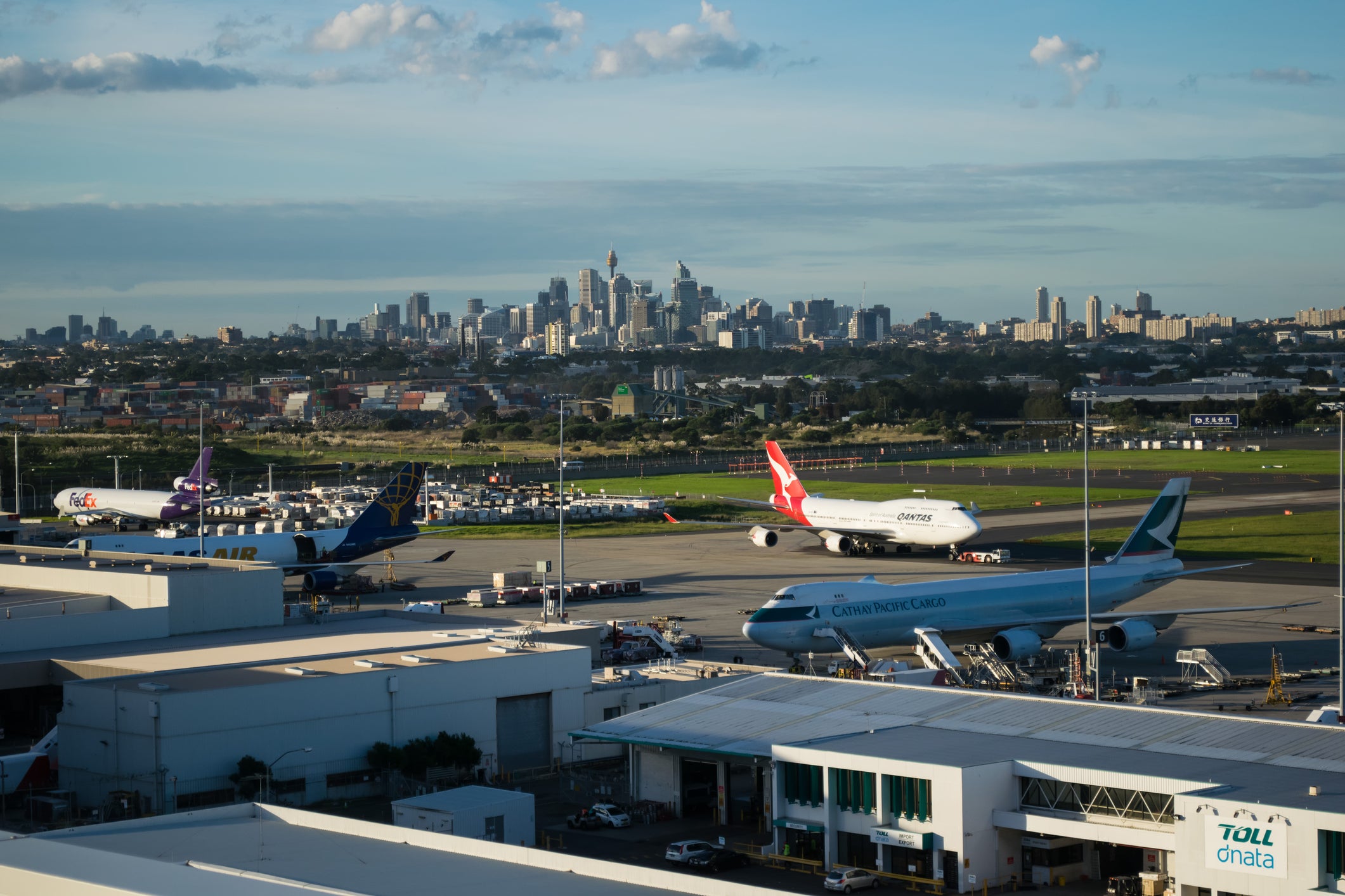 <p>The rooftop prank was nearby Sydney airport</p>