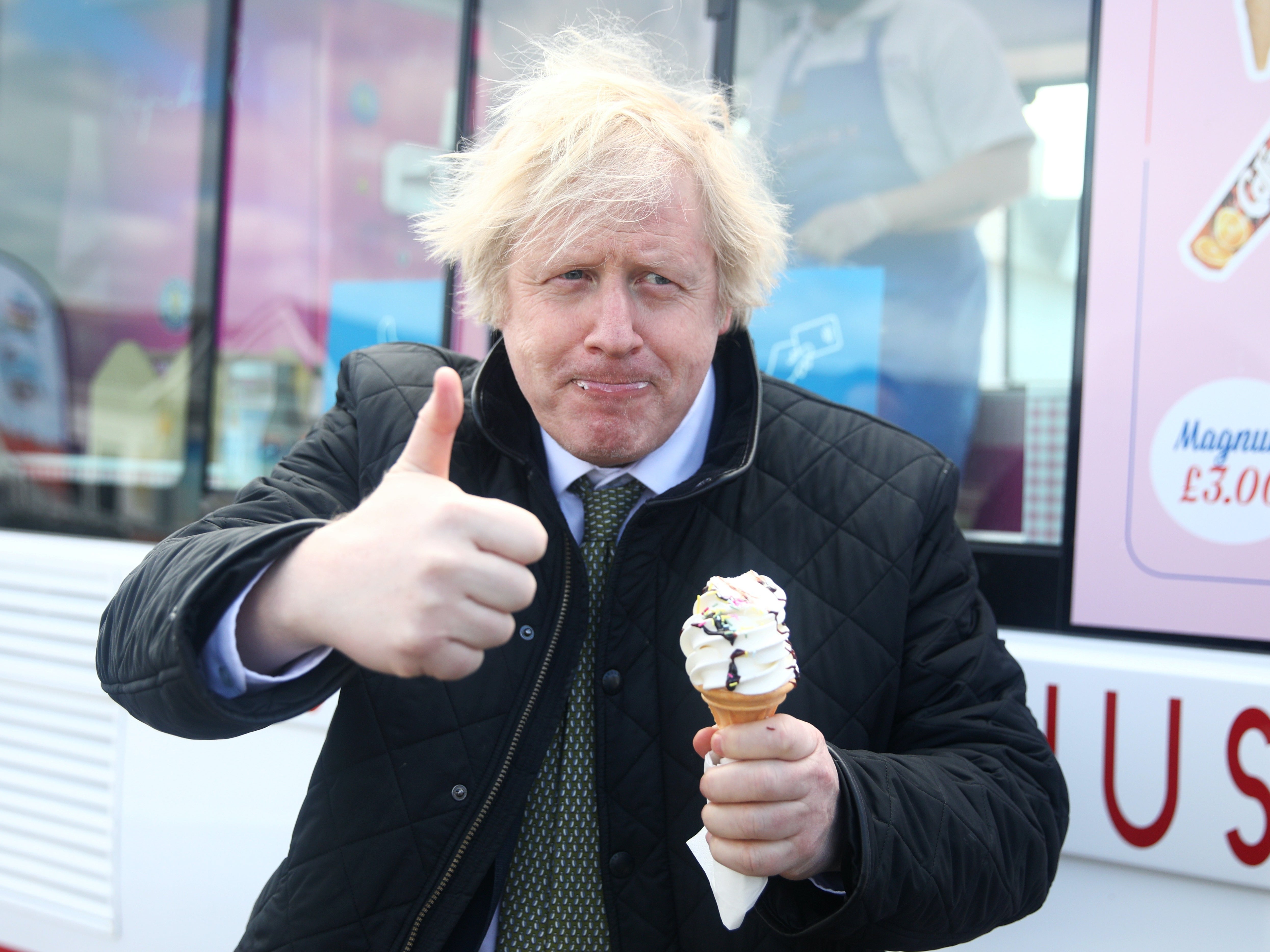 Boris Johnson visiting holiday park in Cornwall