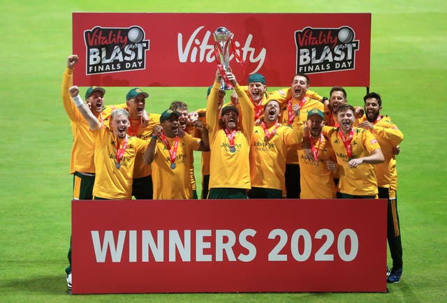 Nottinghamshire Outlaws won the Vitality Blast in 2020