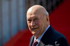 Foundation of FW de Klerk denies reports on his health