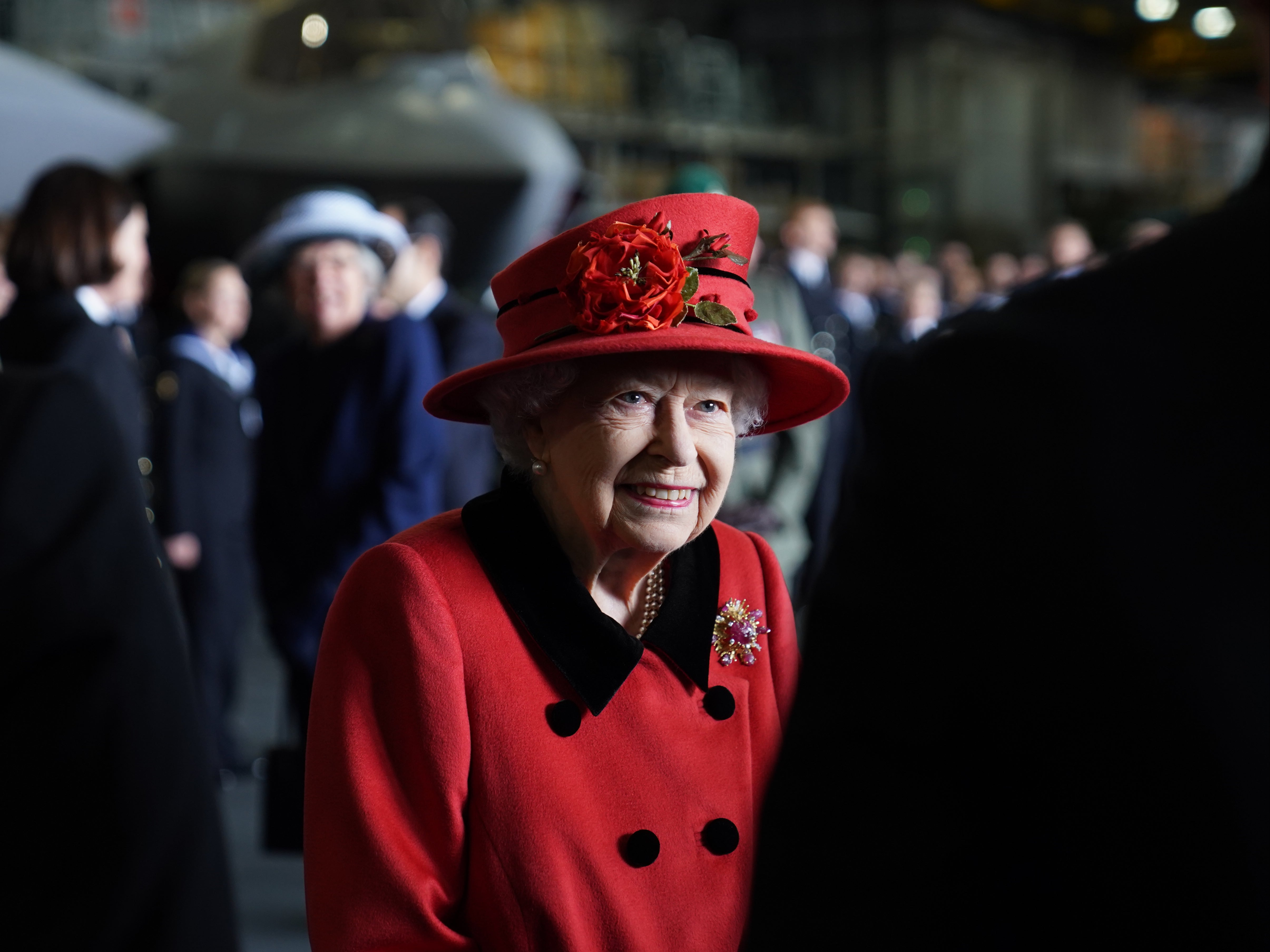 The Queen during a visit to Portsmouth
