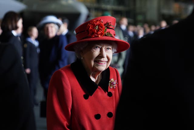 <p>The Queen during a visit to Portsmouth</p>