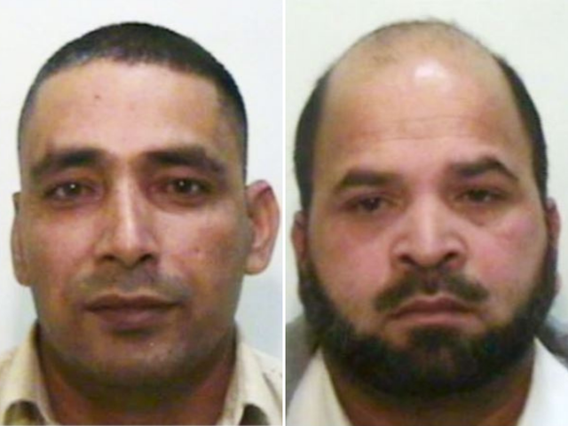<p>Adil Khan (left), 51 and Qari Abdul Rauf (right), 52, members of a Rochdale grooming gang, are fighting deportation from the UK to Pakistan</p>