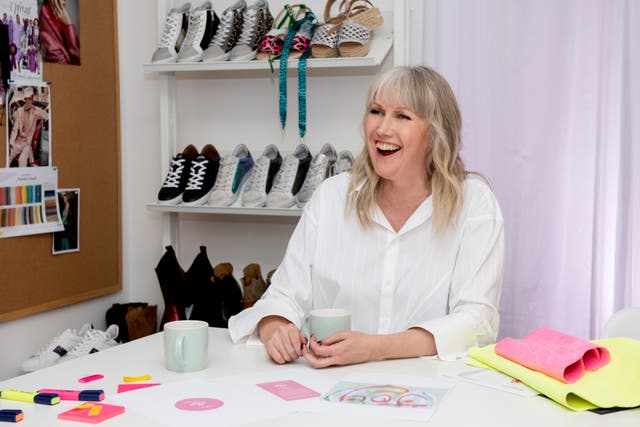 <p>Claire Burrows says her shoes are designed to be comfortable without sacrificing style</p>