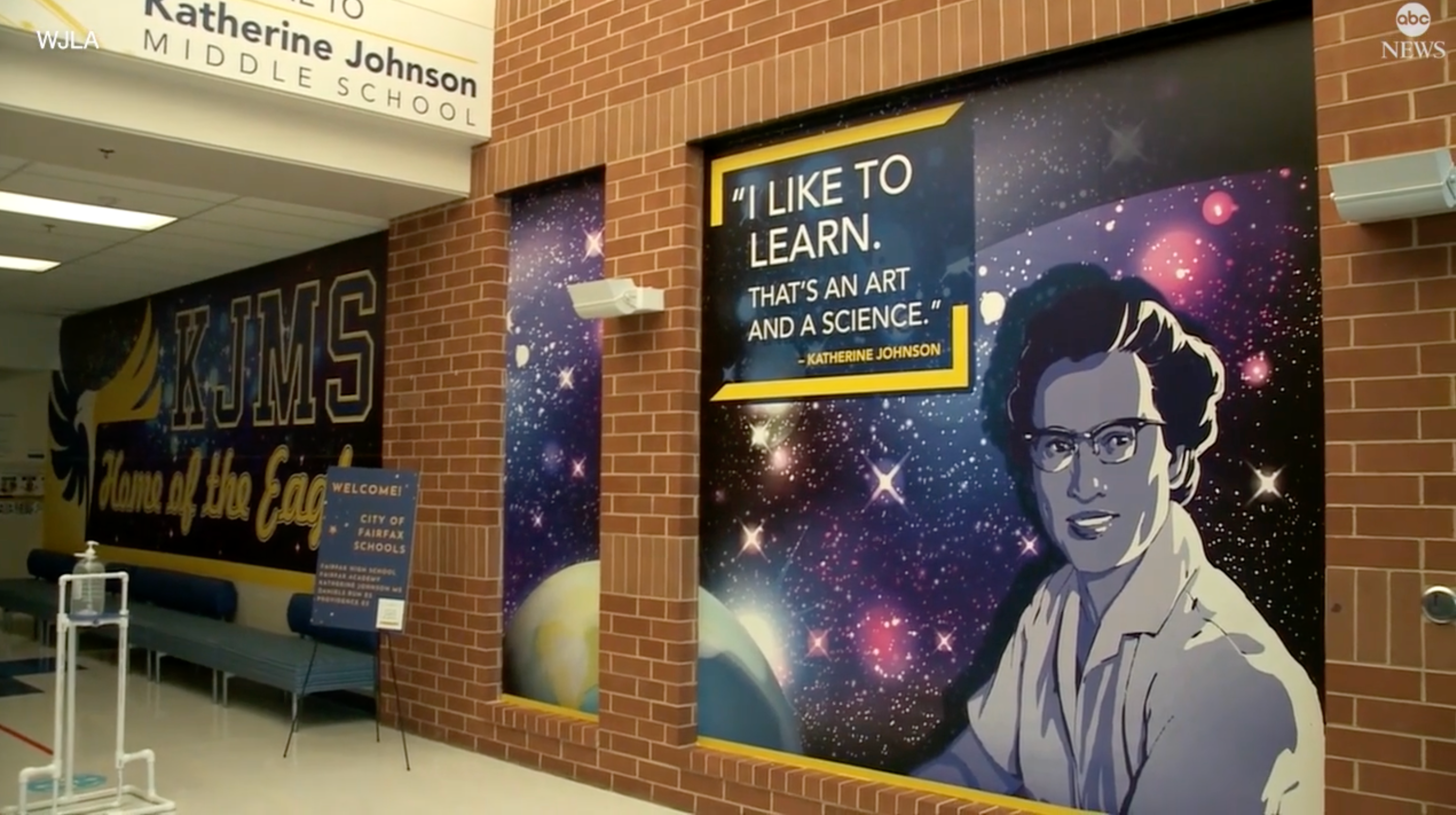 School in Virginia has changed their name to celebrate the contributions of a Black woman mathematician Katherine Johnson.