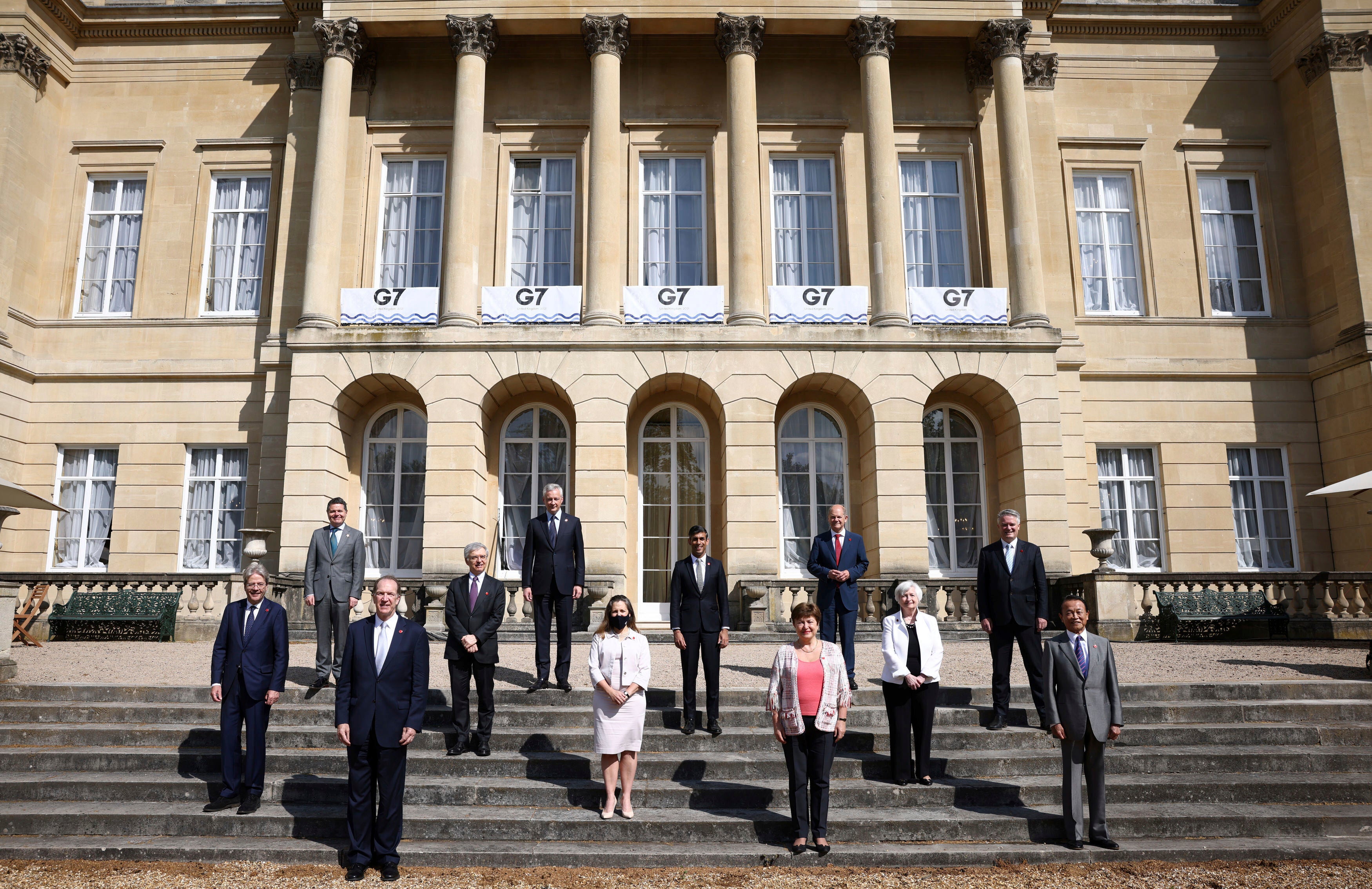 Finance ministers from the G7 nations meeting last weekend at Lancaster House in London, ahead of the G7 leaders’ summit