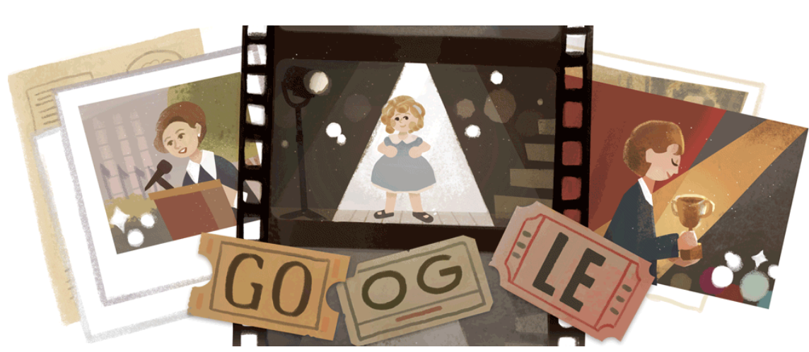 The Google Doodle for 9 June marks the life and legacy of Shirley Temple