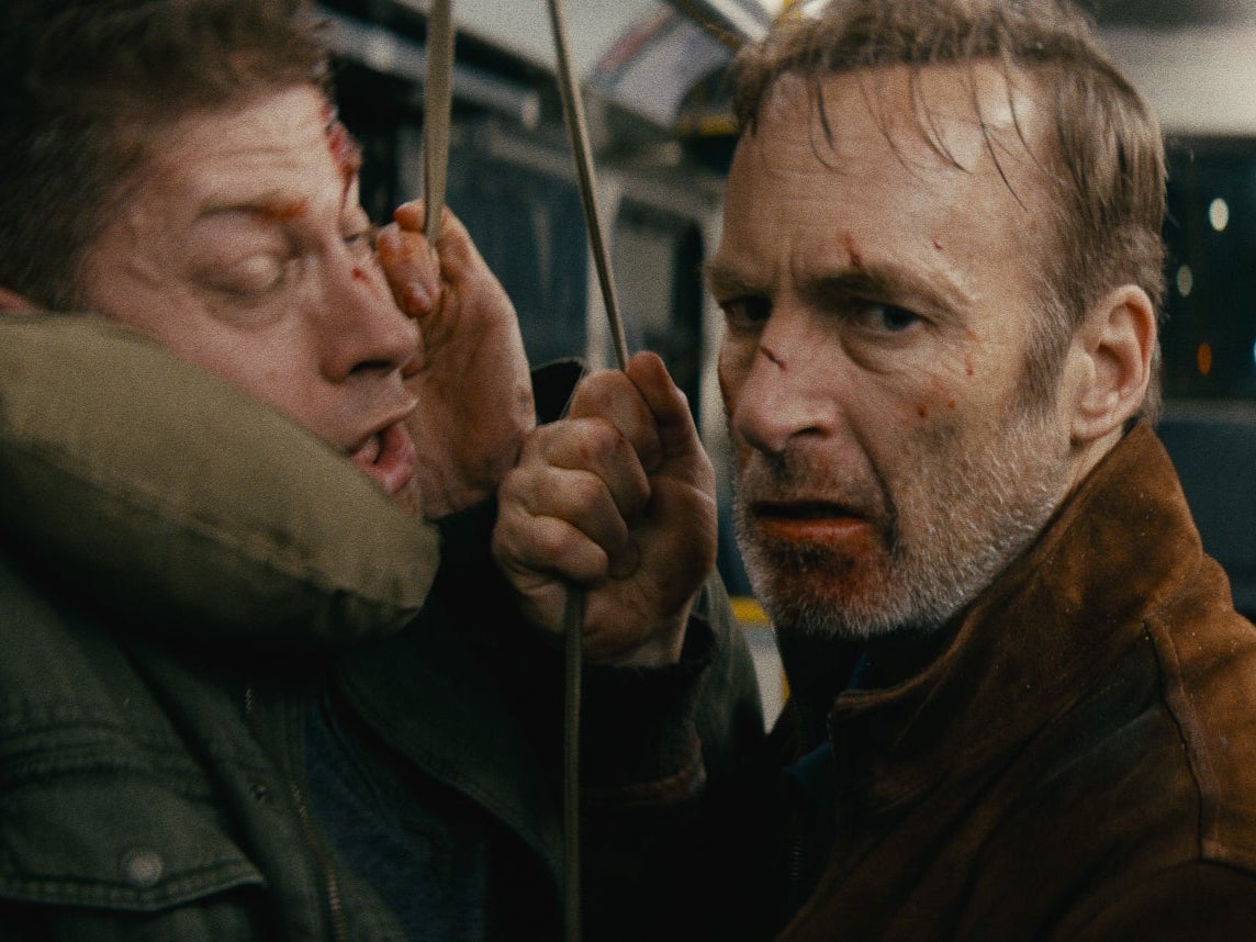 <p>Bob Odenkirk (right) in Nobody</p>