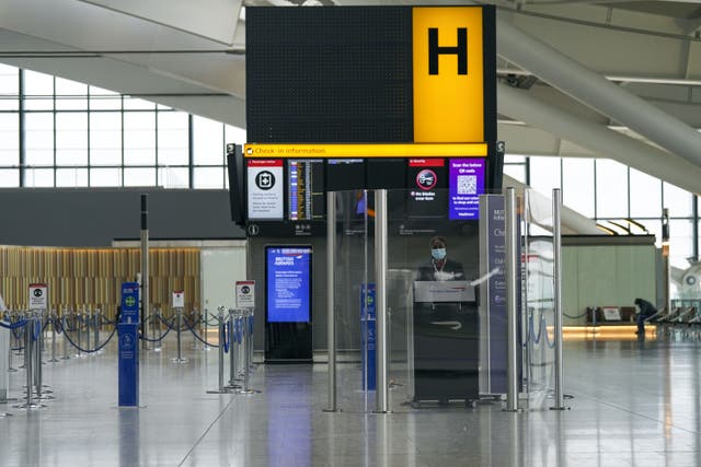 The departures area at Heathrow Terminal 5