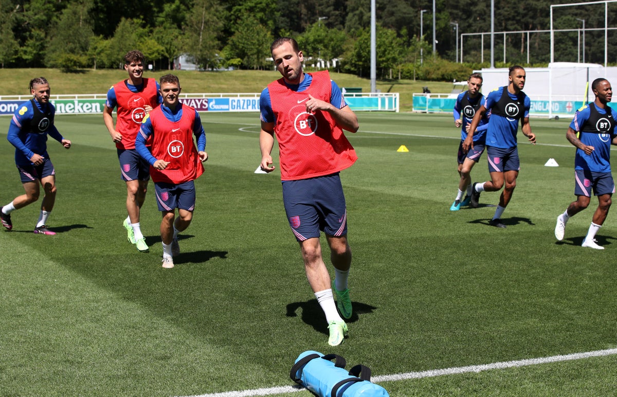 Harry Maguire only absentee at England training as Euro 2020 approaches