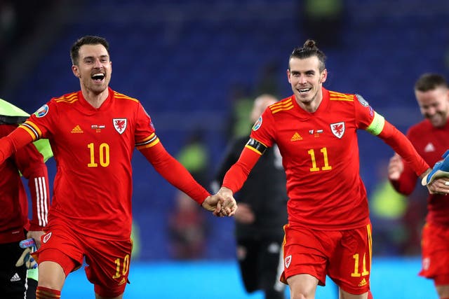 Aaron Ramsey (left) and Gareth Bale (right) are set to play key roles again for Wales