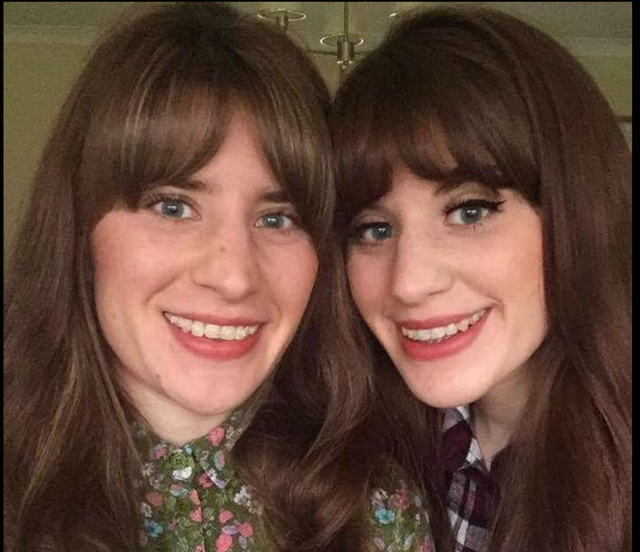 <p>Twin sisters Melissa and Georgia Laurie, 28. </p>