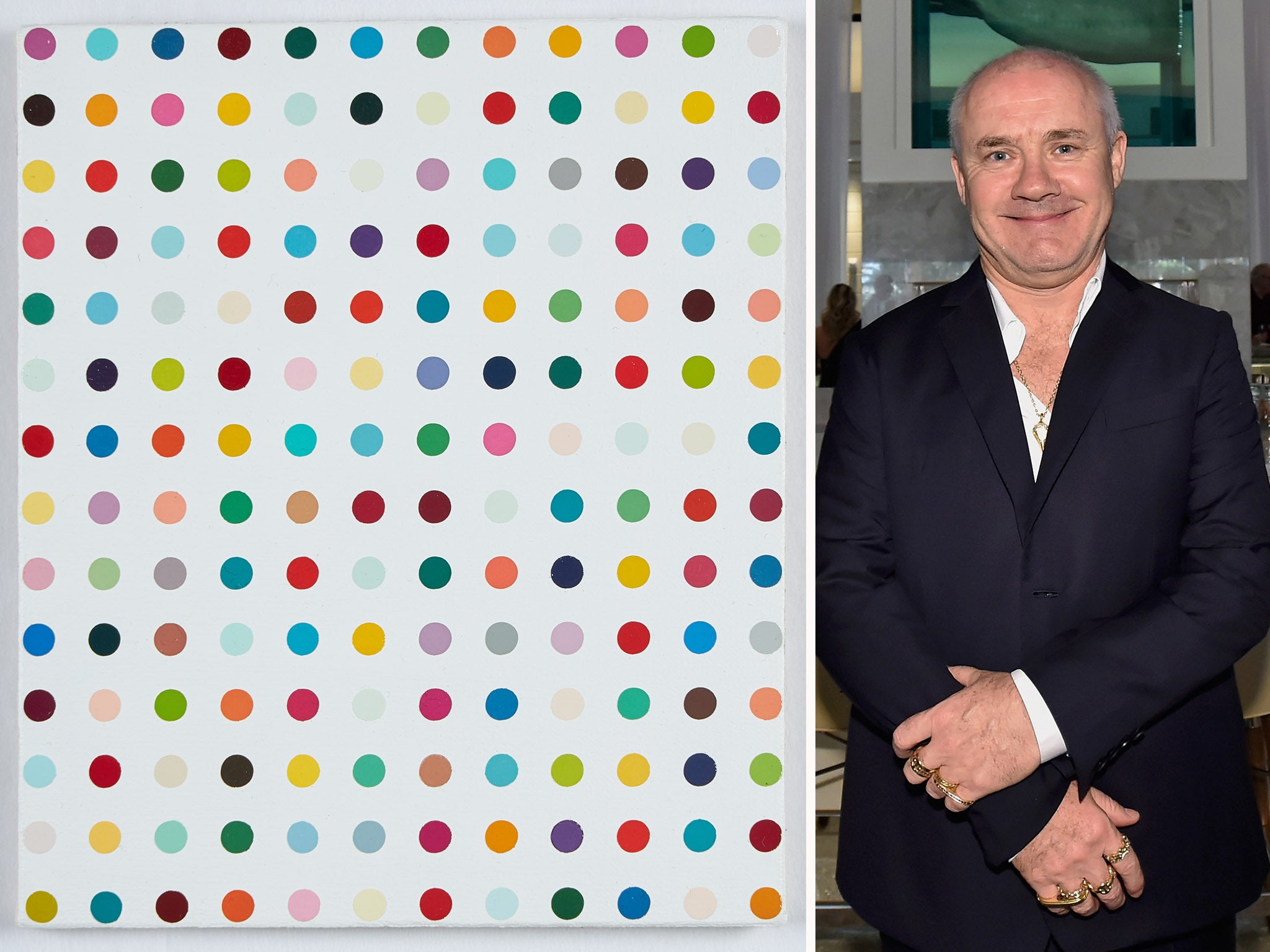 Damien Hirst has created a small-scale Spot painting for Pallant House’s model art gallery