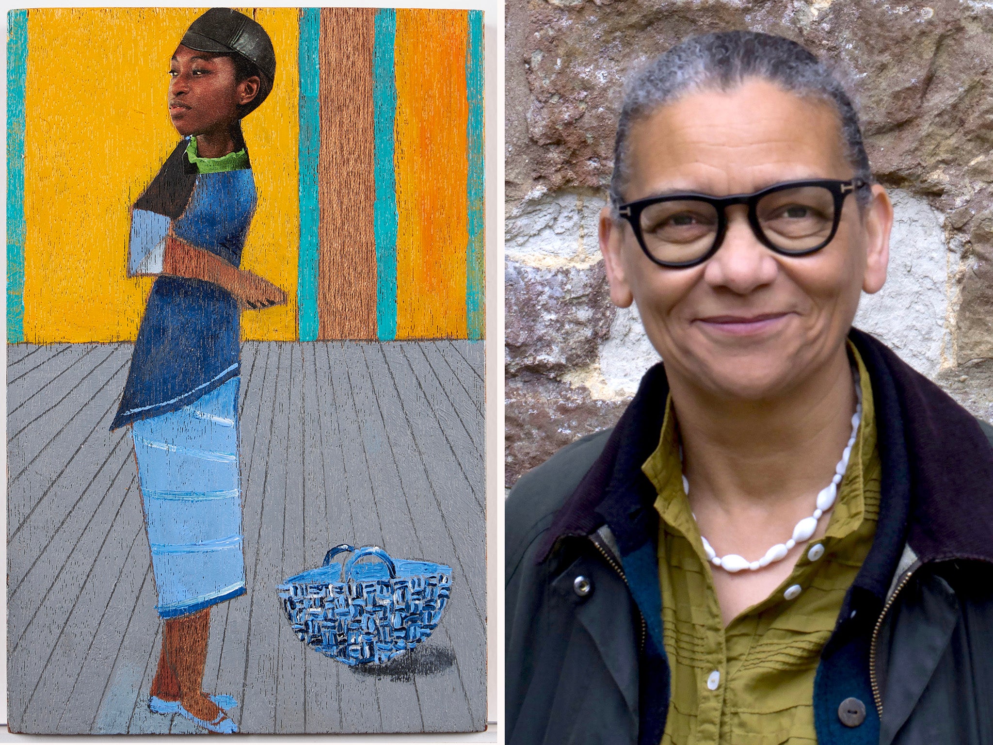 Turner Prize-winner Lubaina Himid’s painting is of a woman out shopping during lockdown