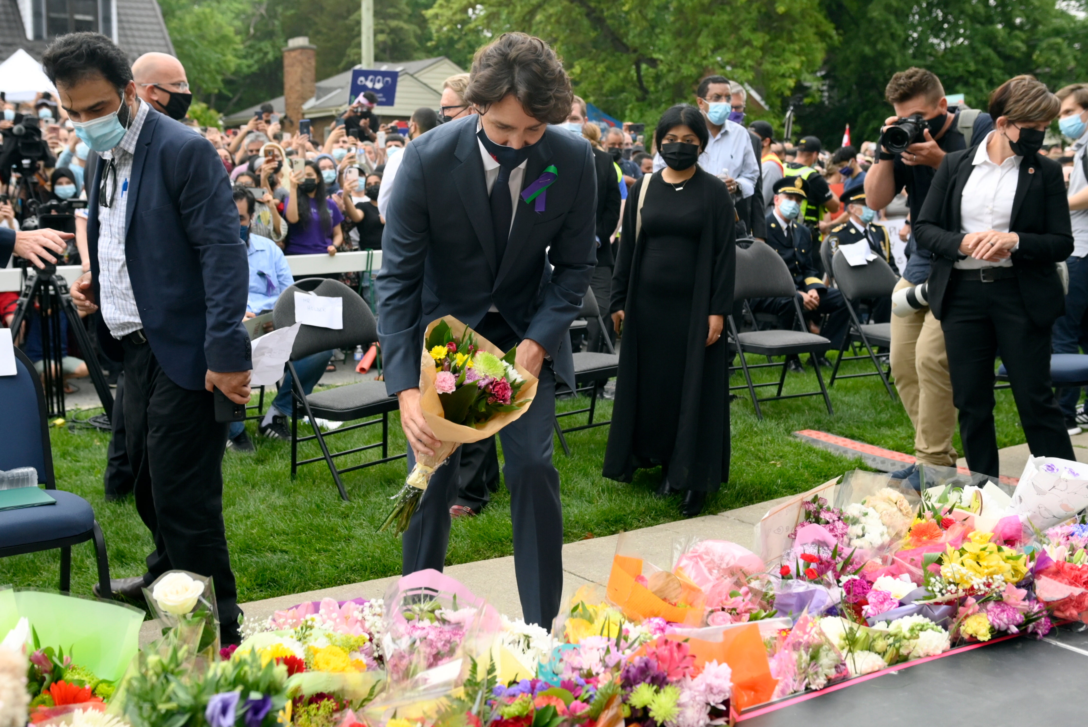Along with the money, Prime Minister Justin Trudeau condemned the attack