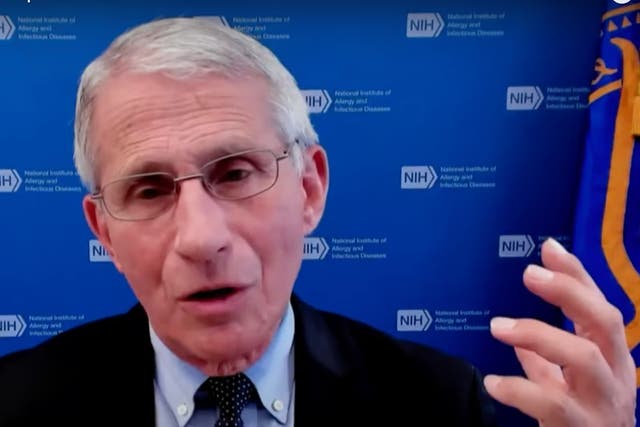 <p>Dr Fauci fired back at Republican attacks on Wednesday during an interview on MSNBC. </p>