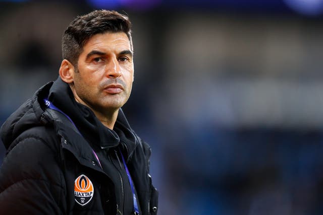 <p>Paulo Fonseca on the touchline</p>