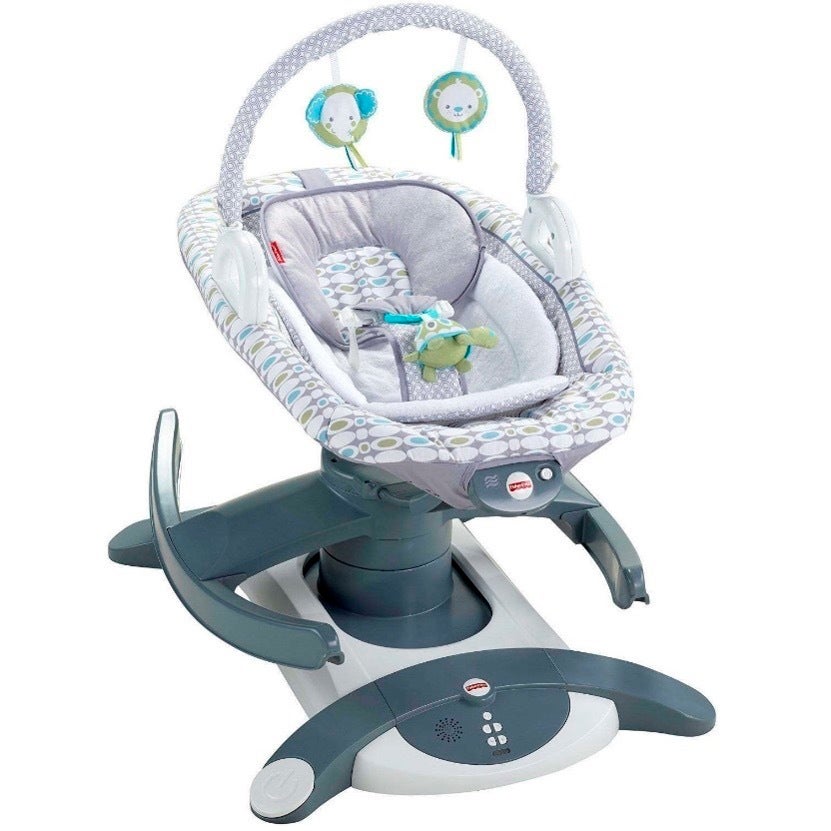 Fisher-Price also recalled its ‘Rock n Glide Soother’ product last week after the deaths of four infants who were placed on their backs unrestrained and later found on their stomachs