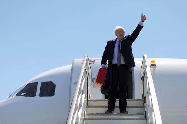 <p>‘“If you attack my arrival by plane,” Johnson huffed, “I respectfully point out that the UK is actually in the lead in developing sustainable aviation fuel”’</p>