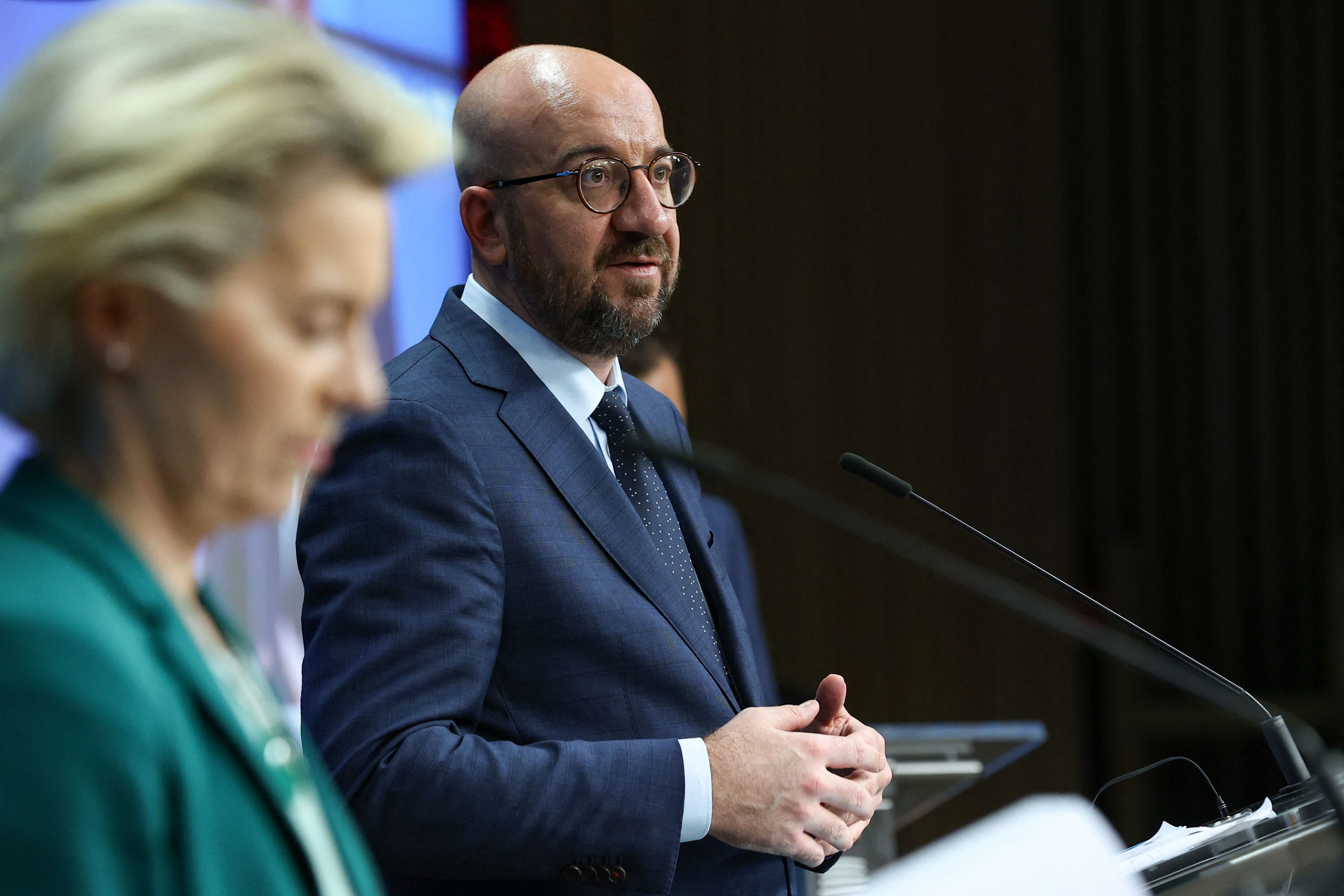 European Council President Charles Michel and European Commission President Ursula von der Leyen