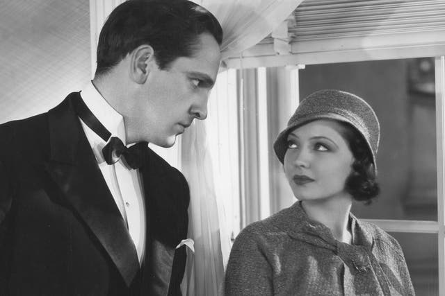 <p>Marital drama: Fredric March and Sylvia Sidney in Dorothy Arzner’s ‘Merrily We Go to Hell'</p>