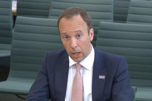 <p>Health secretary Matt Hancock has been criticised for making untrue claims during his appearance before MPs on Thursday</p>