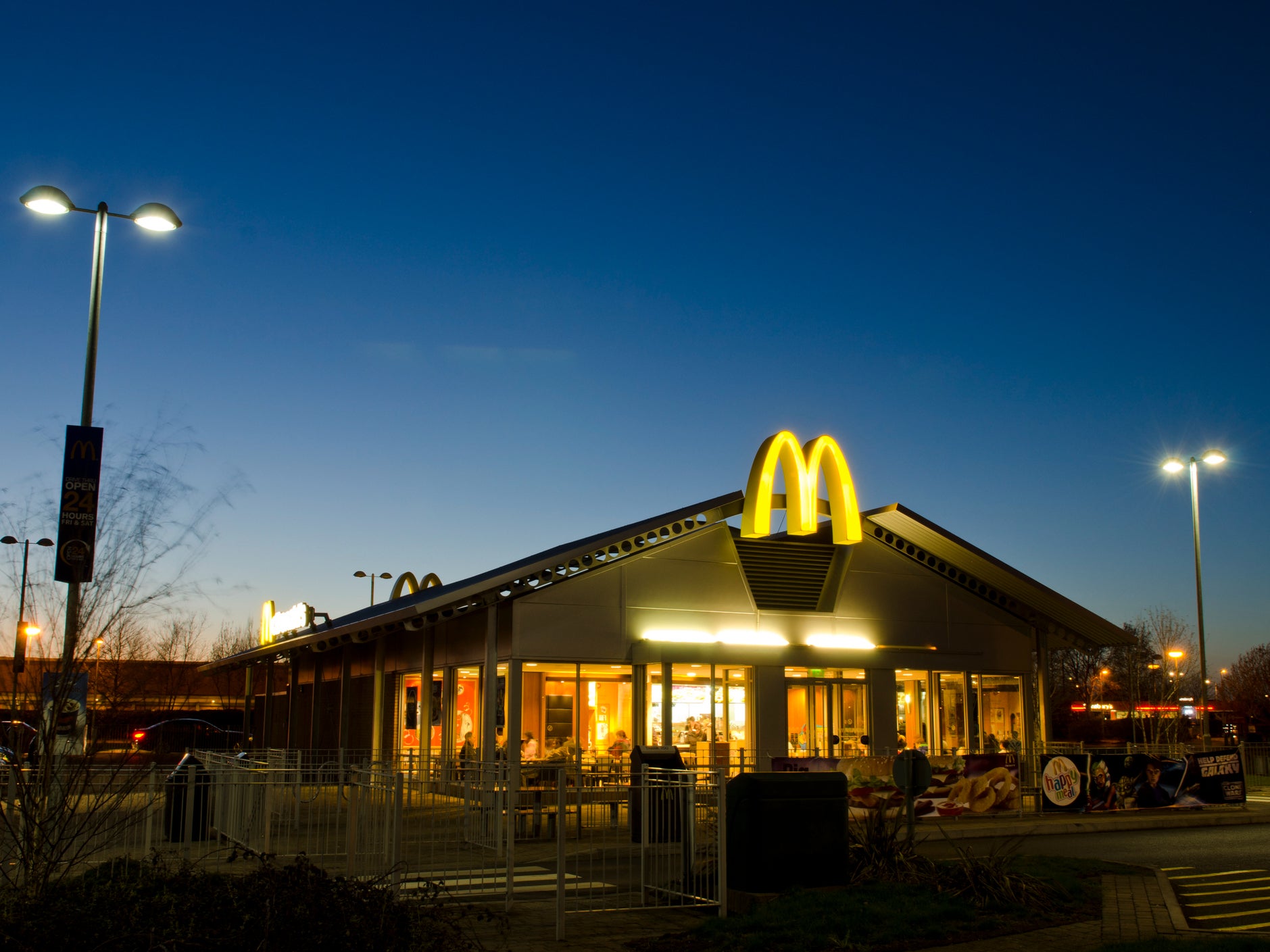 A drive-through McDonald’s in Weston-super-Mare
