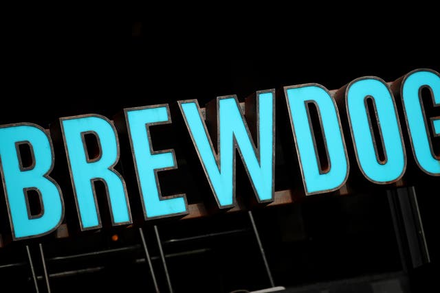 A BrewDog bar sign