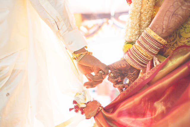 <p>Hindu wedding ceremony</p>