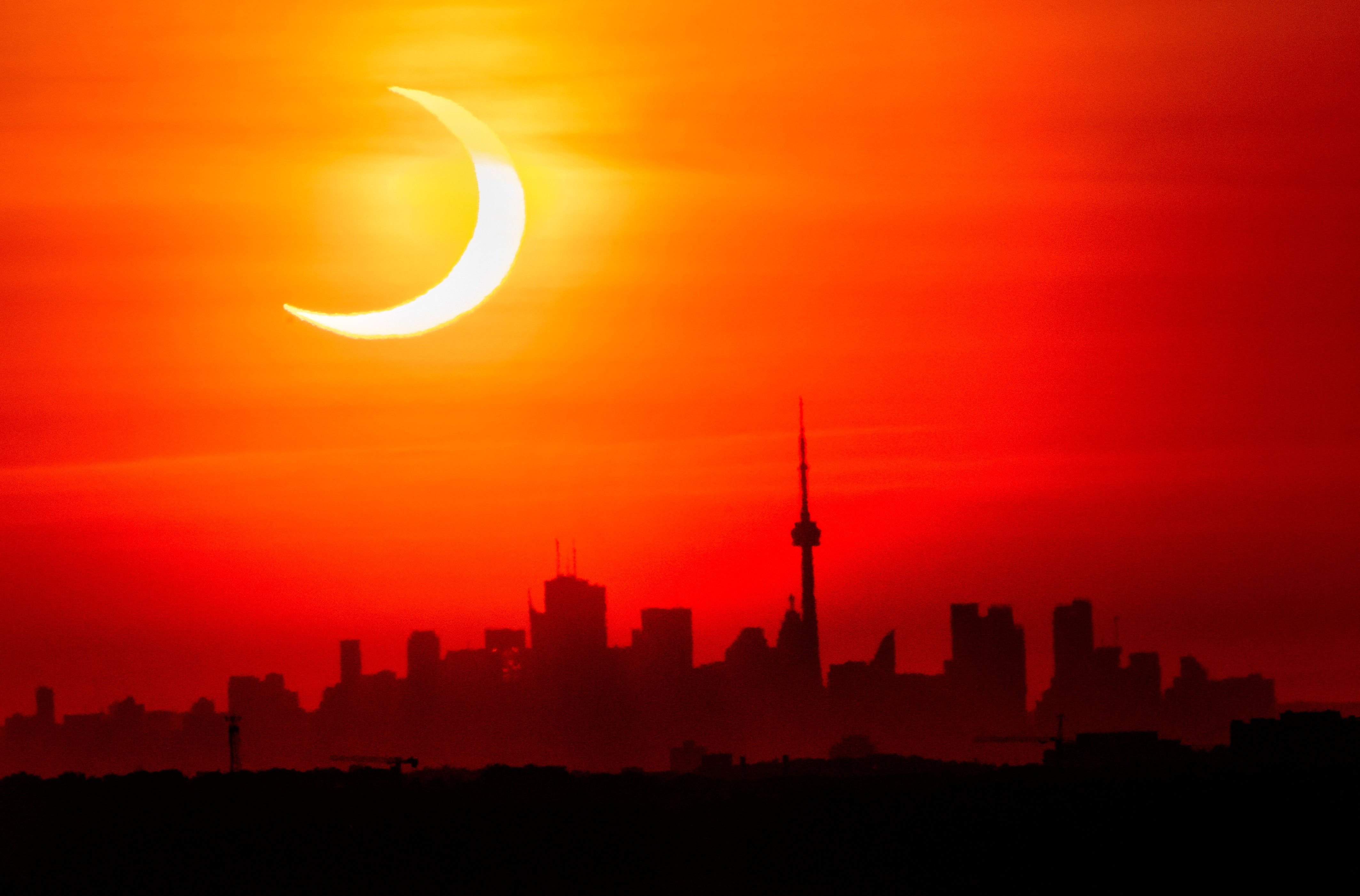 APTOPIX Solar Eclipse Canada