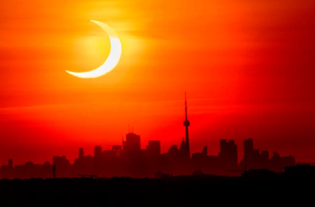 APTOPIX Solar Eclipse Canada