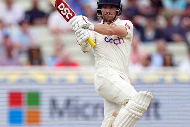 Rory Burns was unbeaten at tea in the second Test