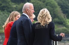 Jill Biden appears to make a dig at Melania Trump by wearing ‘Love’ jacket at G7