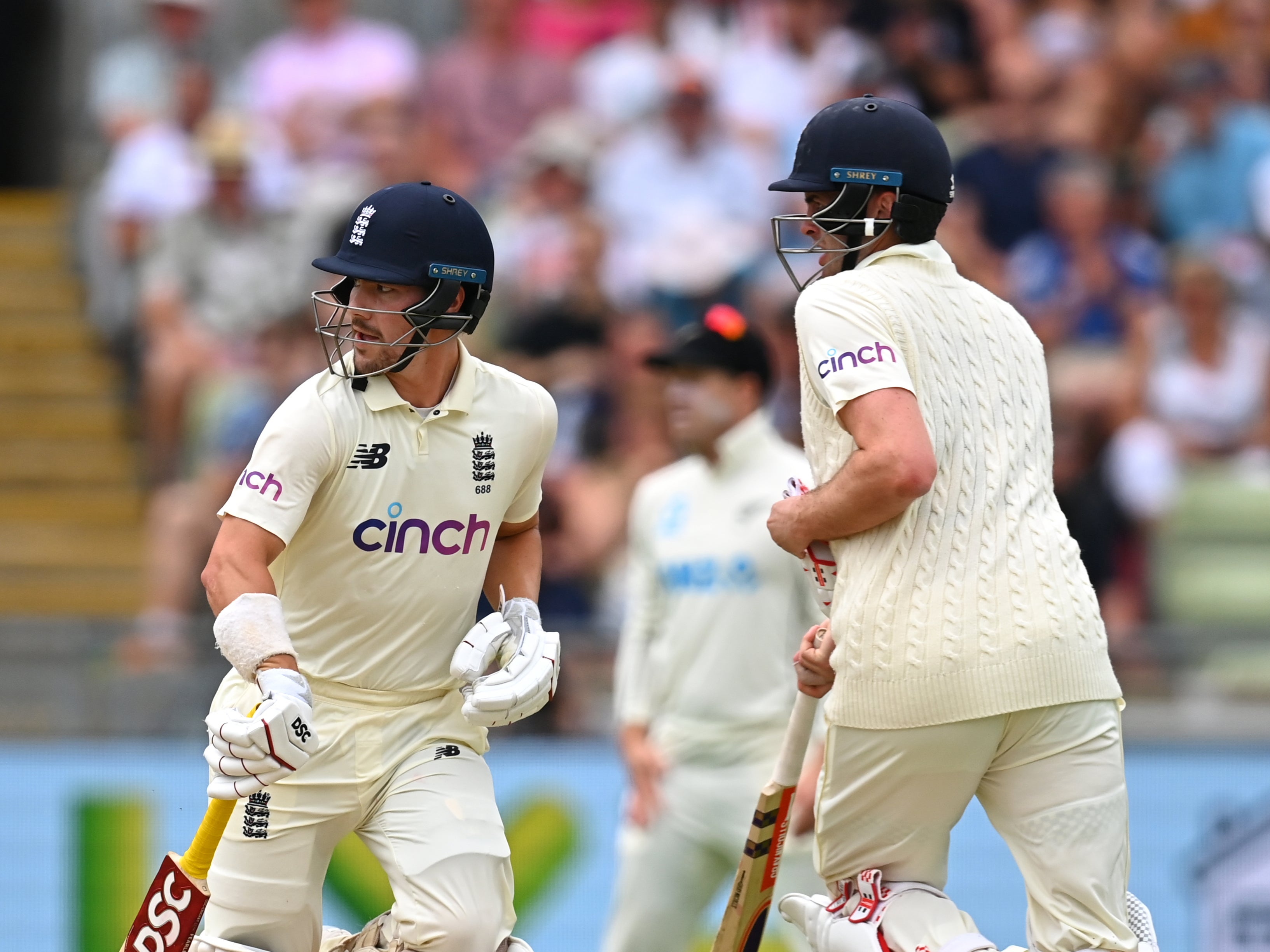 Rory Burns (left) and Dom Sibley got England off to a good start