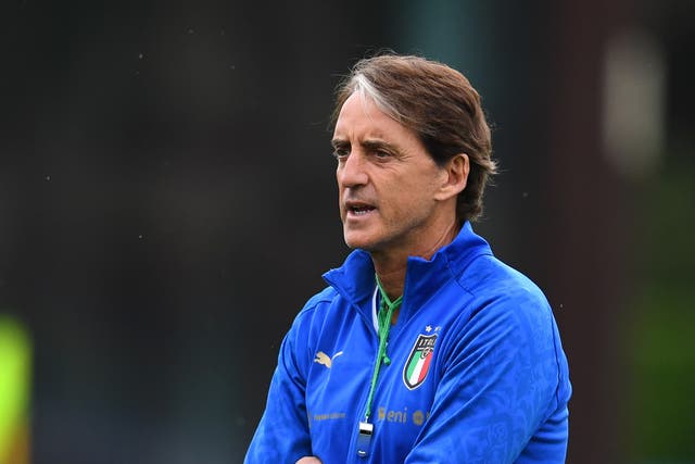 <p>Italy manager Roberto Mancini</p>
