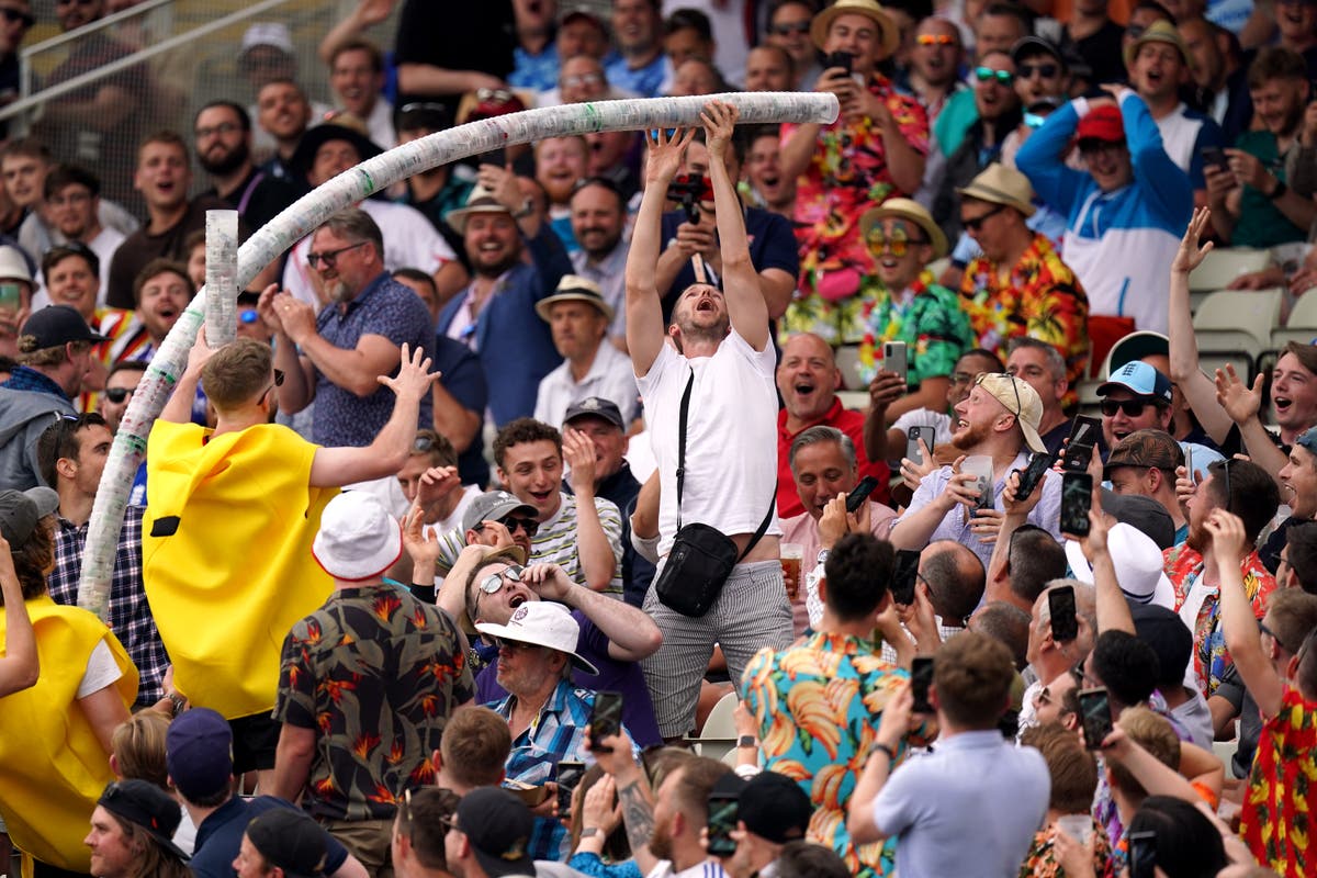 Crowd brings colour back to Edgbaston as England avoid batting collapse